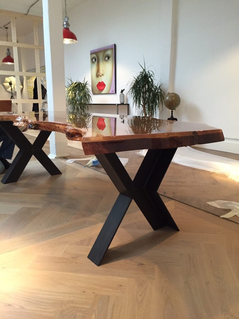 epoxy coating boomstamtafel boomstamtafels