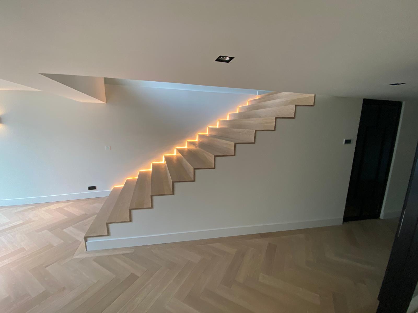 eiken houten trap