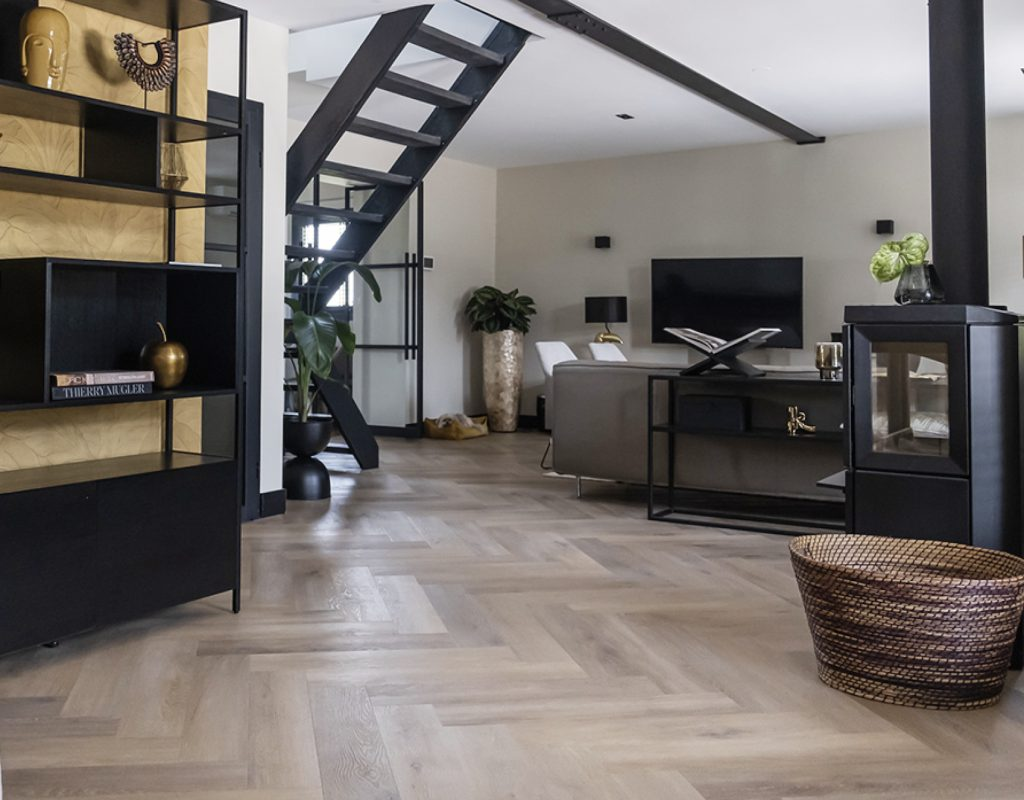 pvc visgraat licht gerookt eiken natuur